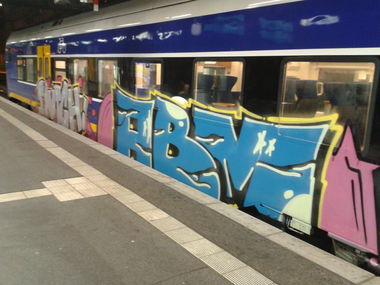 Graffiti Train - Photo by daREALziegenpeter - dutch, abm