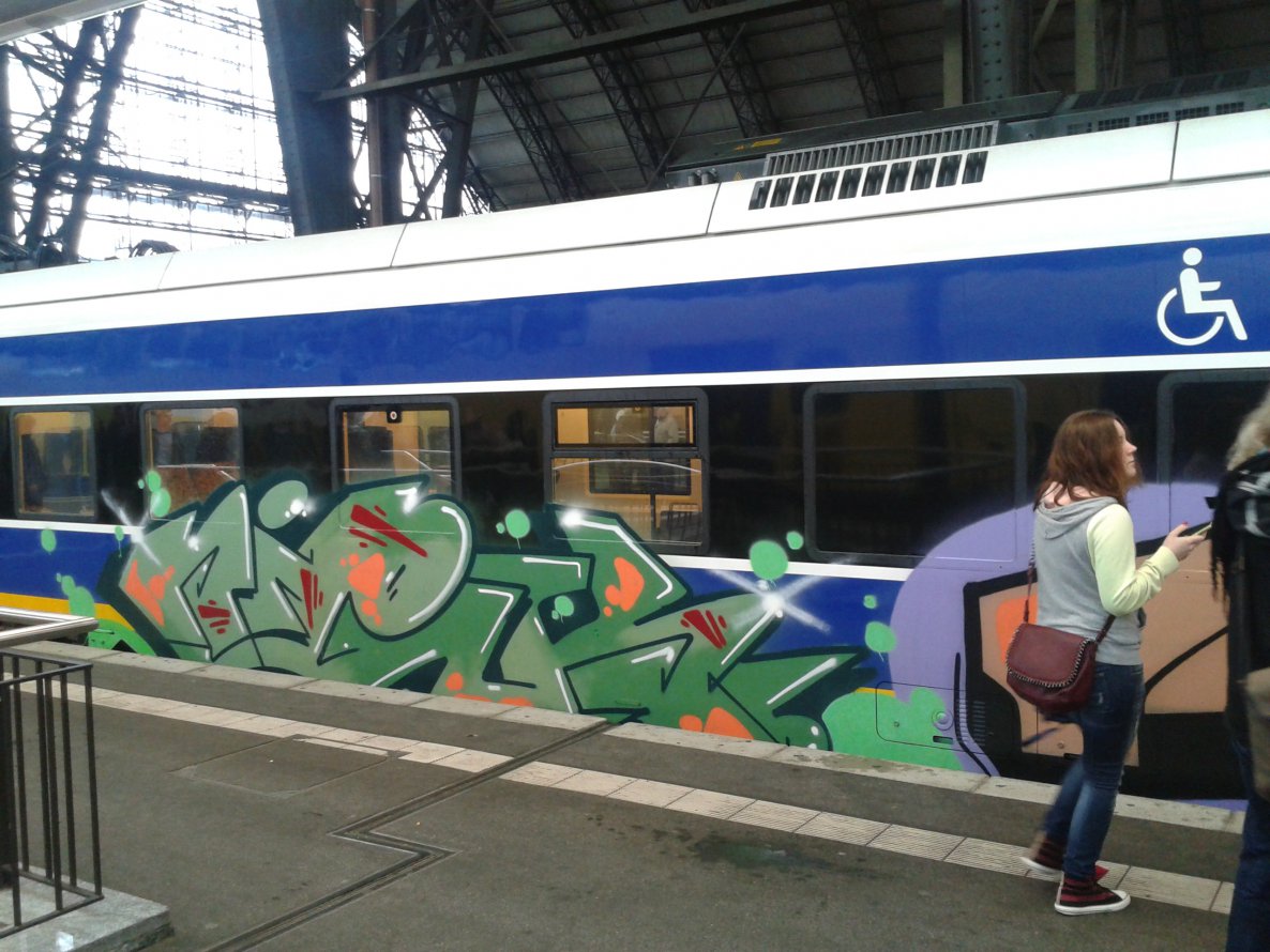 Graffiti Train - Photo by daREALziegenpeter - niek
