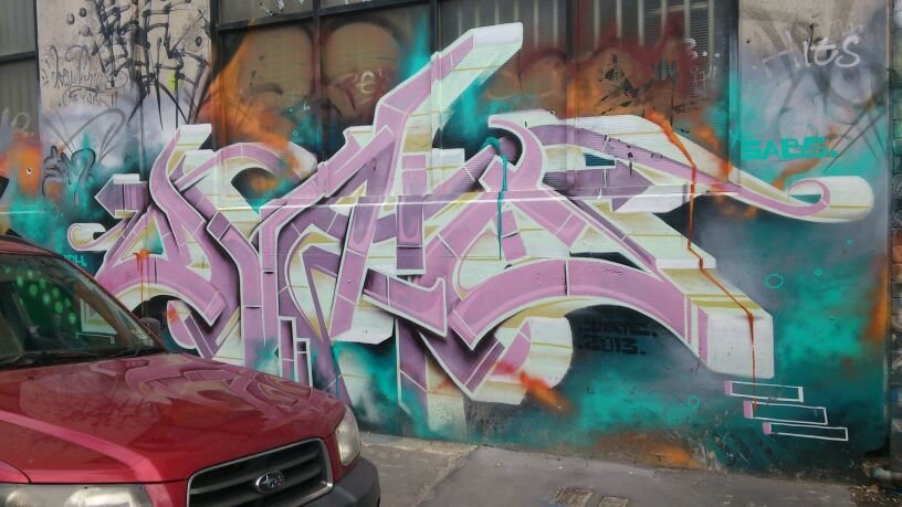 Graffiti Wall - Photo by daREALziegenpeter - Date, Harlem, Australia (2013)