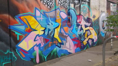 Graffiti Wall - Photo by daREALziegenpeter - Ethiks, Harlem, Australia