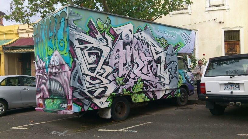Graffiti Artwork - Photo by daREALziegenpeter - Truck, bailers, Australia