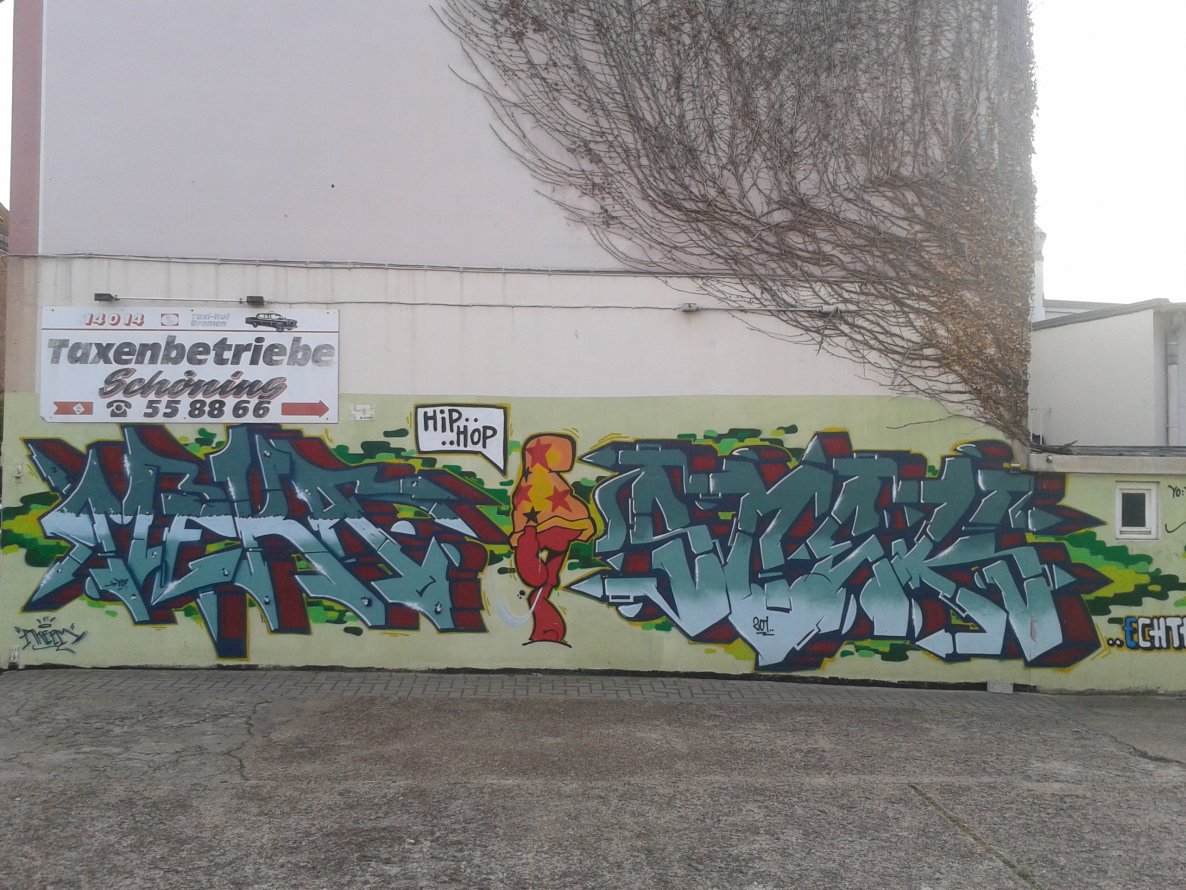 Graffiti Wall - Photo by daREALziegenpeter - Meka, akeem, Smek