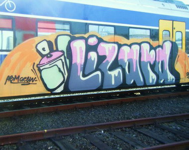 Graffiti Train - Photo by daREALziegenpeter - lizard, nofilter, yolo