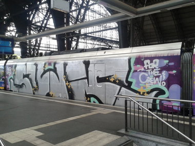 Graffiti Train - Photo by daREALziegenpeter - swk, wholecar