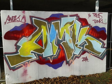Graffiti Wall - Photo by daREALziegenpeter - amk, awok