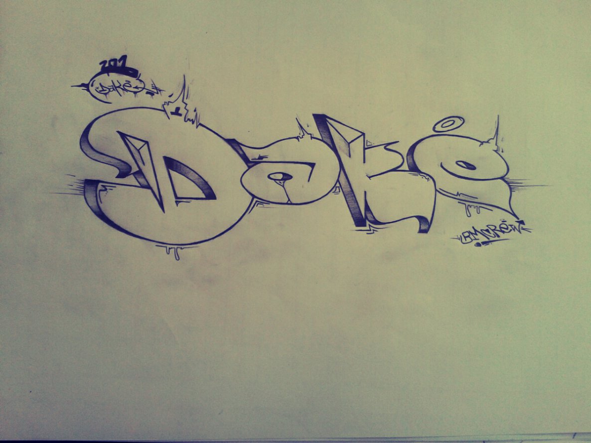 Graffiti Sketch - Photo by dake_art - Bombing (2014)