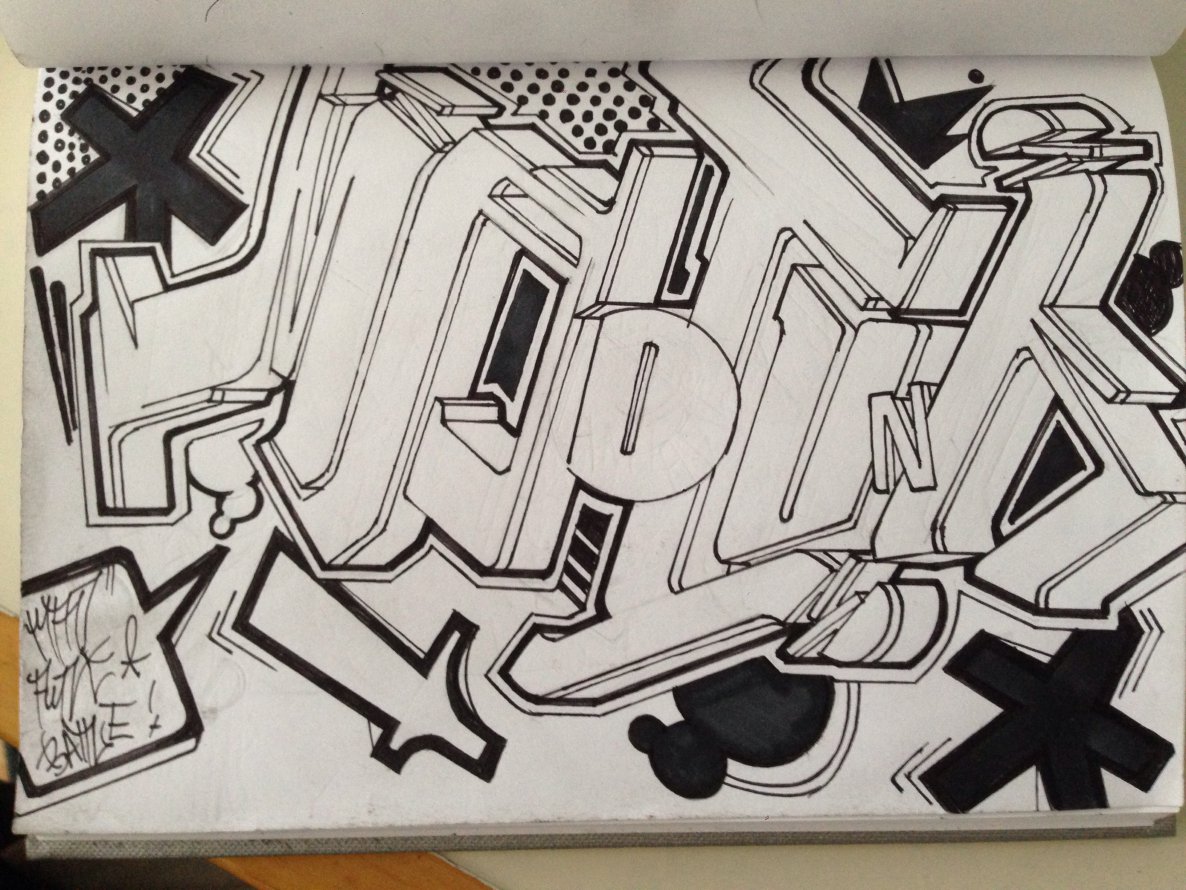 Graffiti Sketch - Photo by dame (2014)