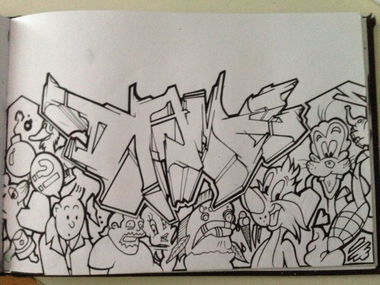 Graffiti Sketch - Photo by dame