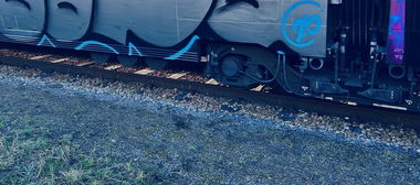 Graffiti Train in Vienna - Photo by dampfnudel