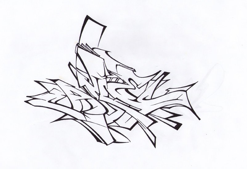 Graffiti Sketch in Rzeszow - Photo by dan322