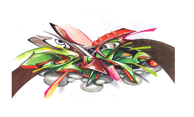 Graffiti Sketch in Rzeszow - Photo by dan322