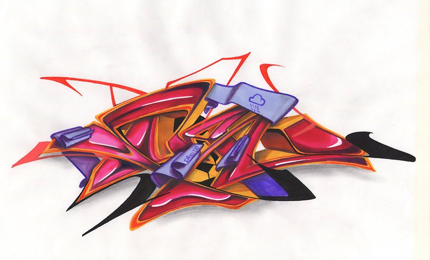 Graffiti Sketch in Rzeszow - Photo by dan322