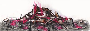 Graffiti Sketch in Rzeszow - Photo by dan322