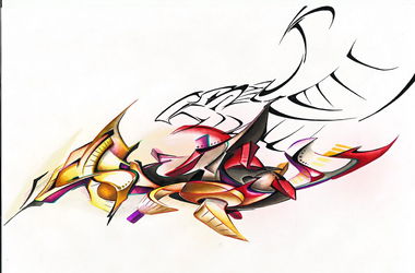 Graffiti Sketch in Rzeszow - Photo by dan322