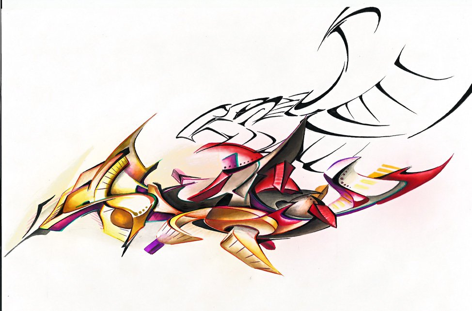 Graffiti Sketch in Rzeszow - Photo by dan322