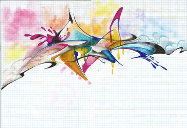 Graffiti Sketch in Rzeszow - Photo by dan322