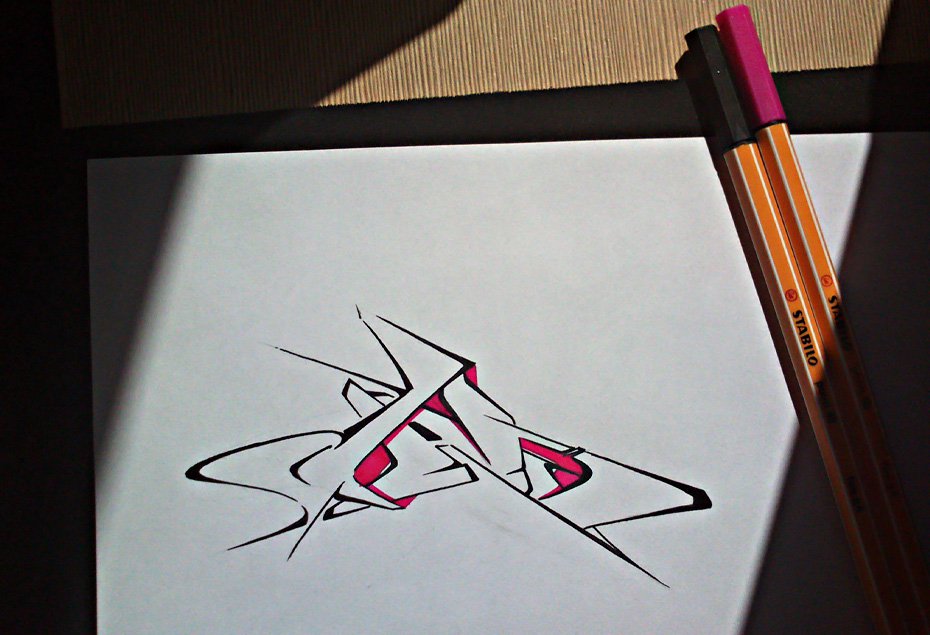 Graffiti Sketch in Rzeszow - Photo by dan322