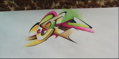 Graffiti Sketch in Rzeszow - Photo by dan322