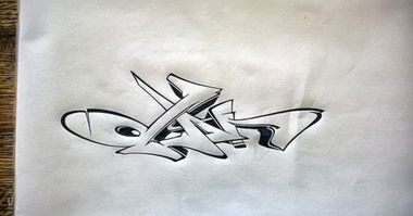 Graffiti Sketch in Rzeszów - Photo by dan322