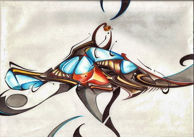 Graffiti Sketch in Rzeszów - Photo by dan322