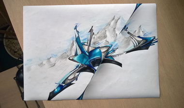 Graffiti Sketch in Rzeszów - Photo by dan322