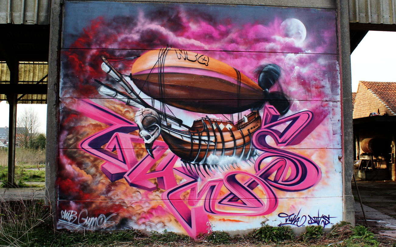 Graffiti Wall - Photo by davidduits - NBQpro, clubgumos (2015)