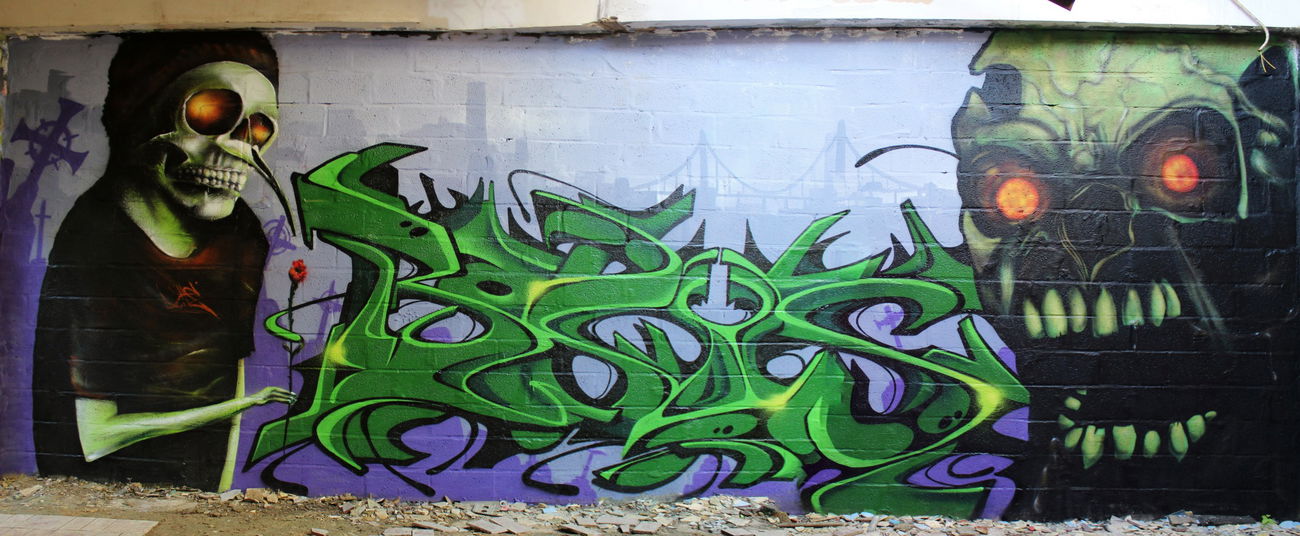 Graffiti Wall in Kortrijk belgium - Photo by davidduits (2015)