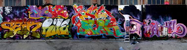 Graffiti Wall - Photo by daybeforetommorow - Dwk, Awe, Dey2 (2014)
