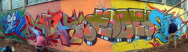 Graffiti Wall - Photo by daybeforetommorow - Filis, Honey, Dey2