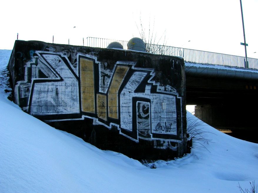 Graffiti Bombing - Photo by daybeforetommorow - DWK, Woith, Krab (2005)