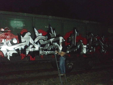 Graffiti Train - Photo by deadkennedis (2015)