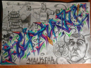 Graffiti Sketch - Photo by deadkennedis