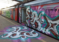 Graffiti Train - Photo by deadkennedis