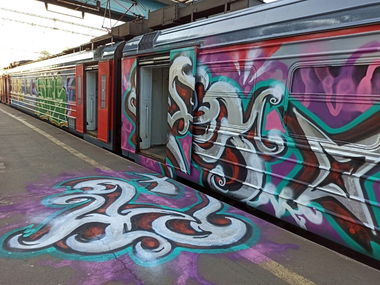 Graffiti Train - Photo by deadkennedis