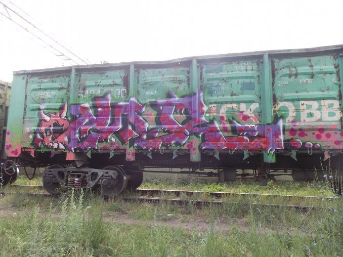 Graffiti Train - Photo by deadkennedis (2014)