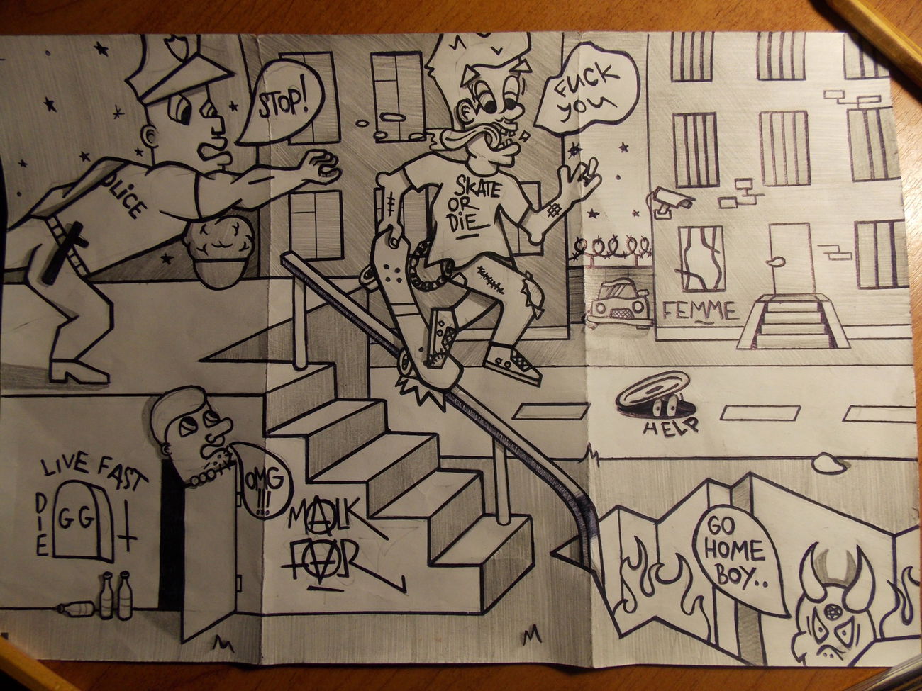 Graffiti Sketch - Photo by deadkennedis (2015)