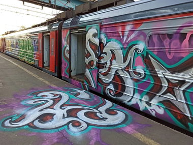 Graffiti Train - Photo by deadkennedis
