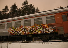 Graffiti Train - Photo by deadkennedis
