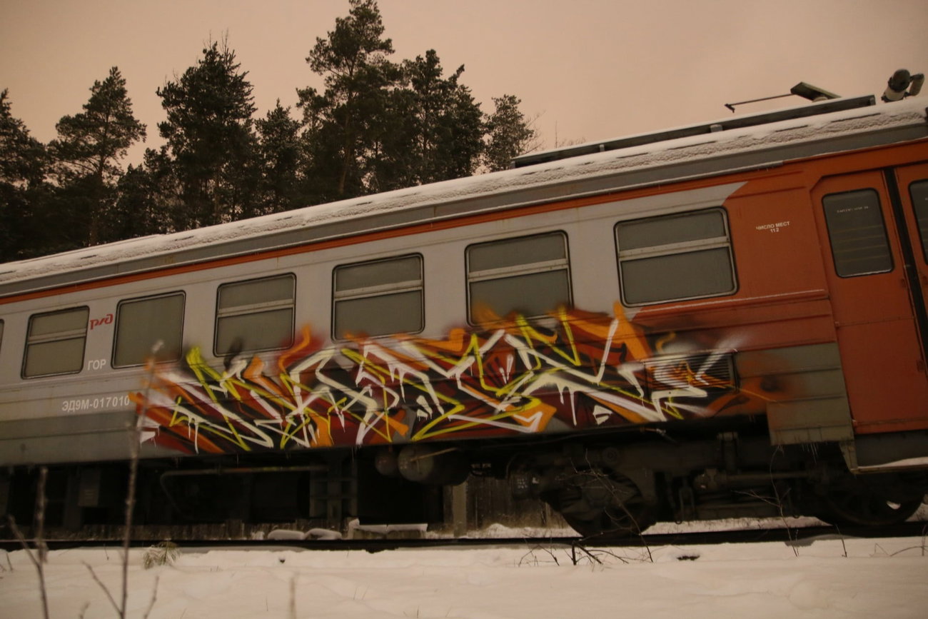 Graffiti Train - Photo by deadkennedis