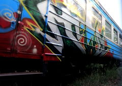 Graffiti Train - Photo by deadkennedis