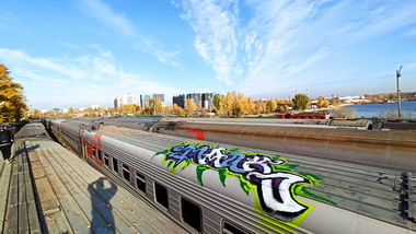 Graffiti Train - Photo by deadkennedis