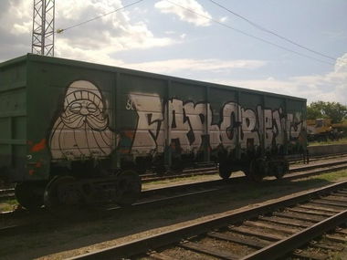 Graffiti Train - Photo by deadkennedis (2012)