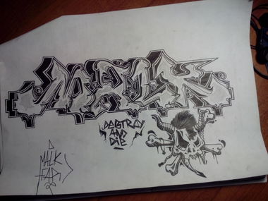 Graffiti Sketch - Photo by deadkennedis (2013)
