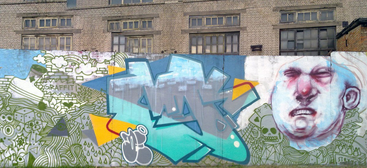 Graffiti Wall in Kaunas - Photo by dede - MAK, DEDE, HAND