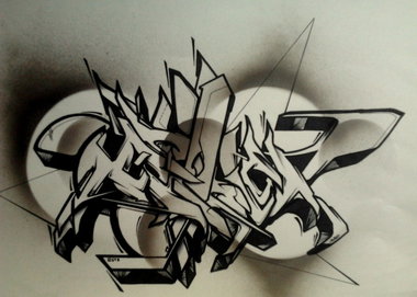 Graffiti Sketch - Photo by defekt389