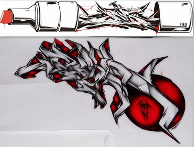Graffiti Sketch - Photo by defekt389