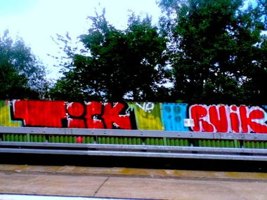 Graffiti Bombing - Photo by deinemudda