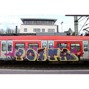 Graffiti Train - Photo by deinemudda - graffiti