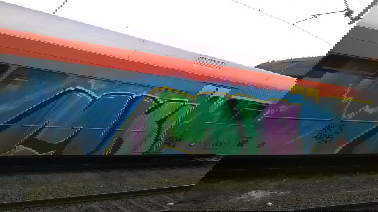Graffiti Train - Photo by deinemudda