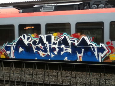 Graffiti Train - Photo by deinemudda (2014)